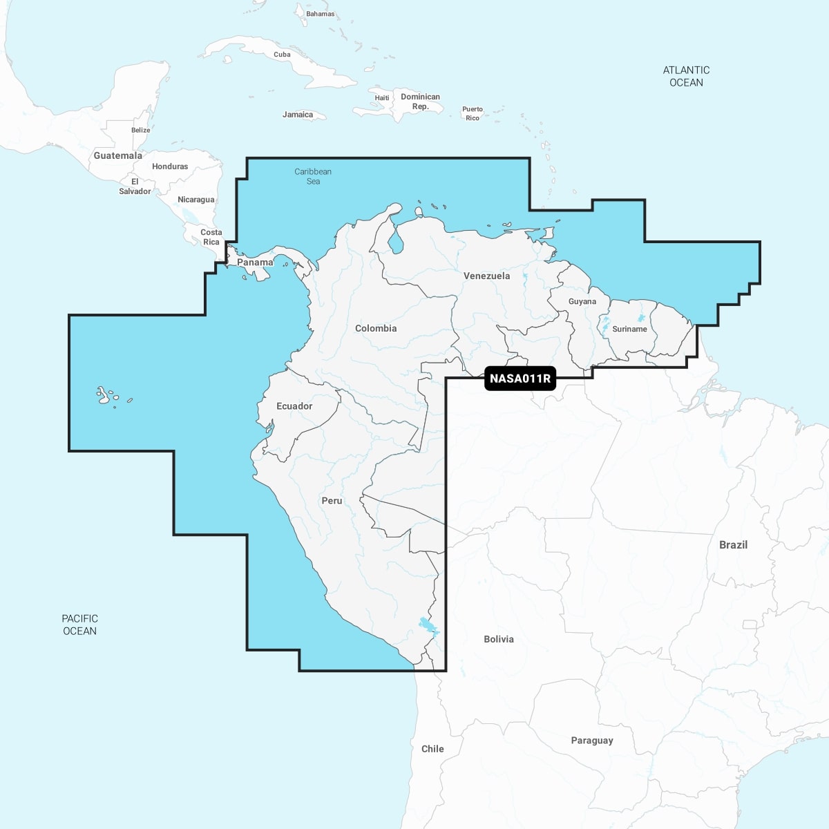South America, North | Navionics®+ - NASA011R | microSD™/SD™