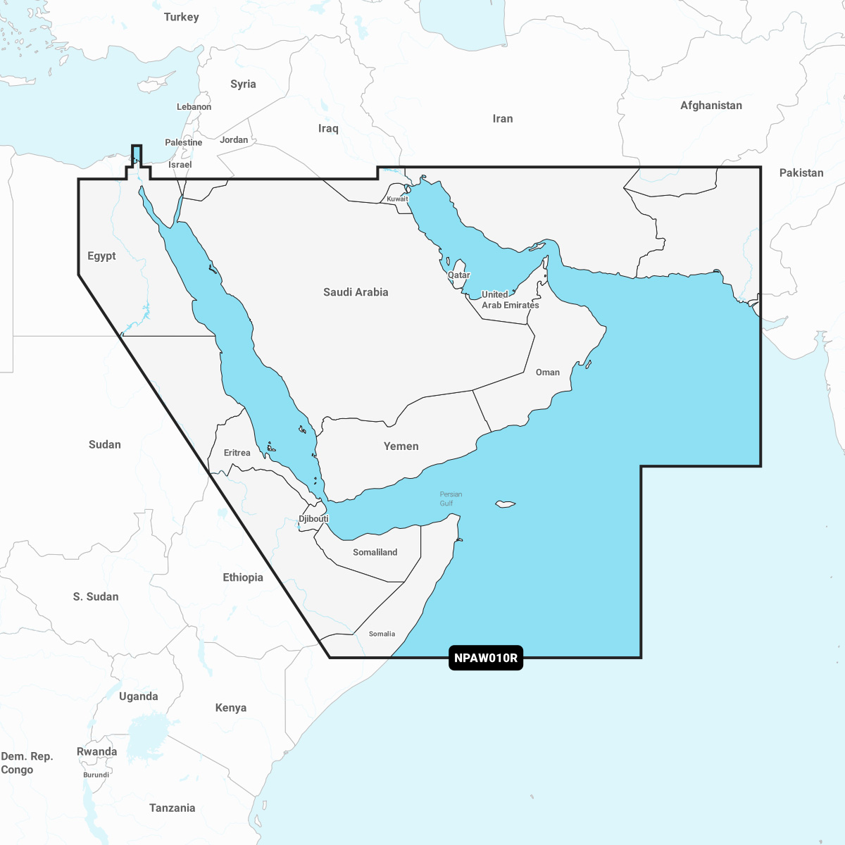 The Gulf & Red Sea | Navionics Platinum+™ - NPAW010R | microSD™/SD™