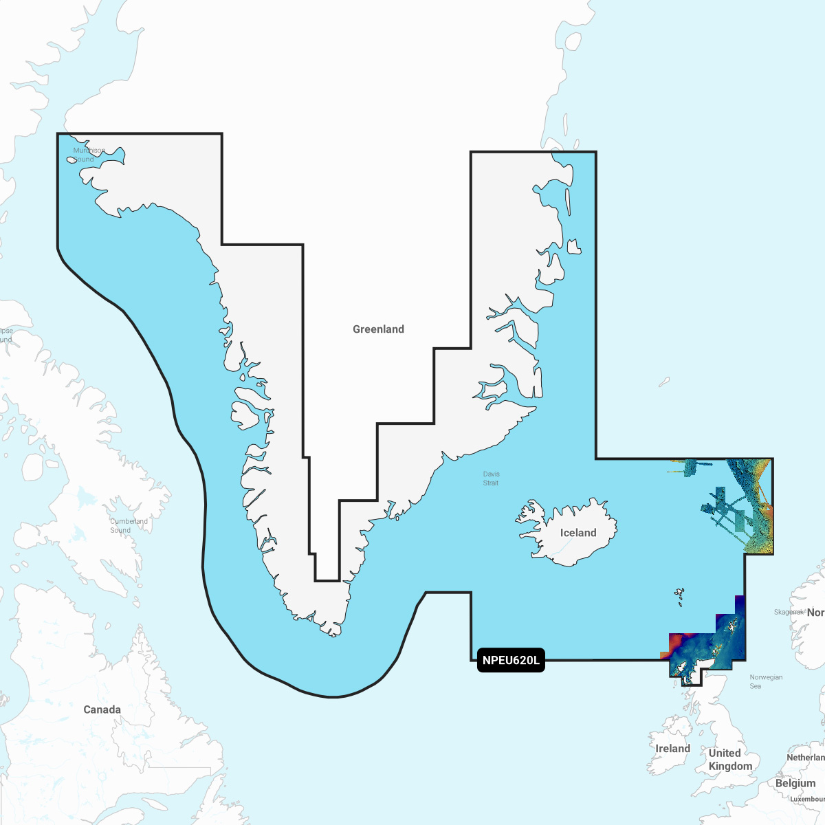 Greenland & Iceland | Navionics Platinum+™ - NPEU620L | microSD™/SD™