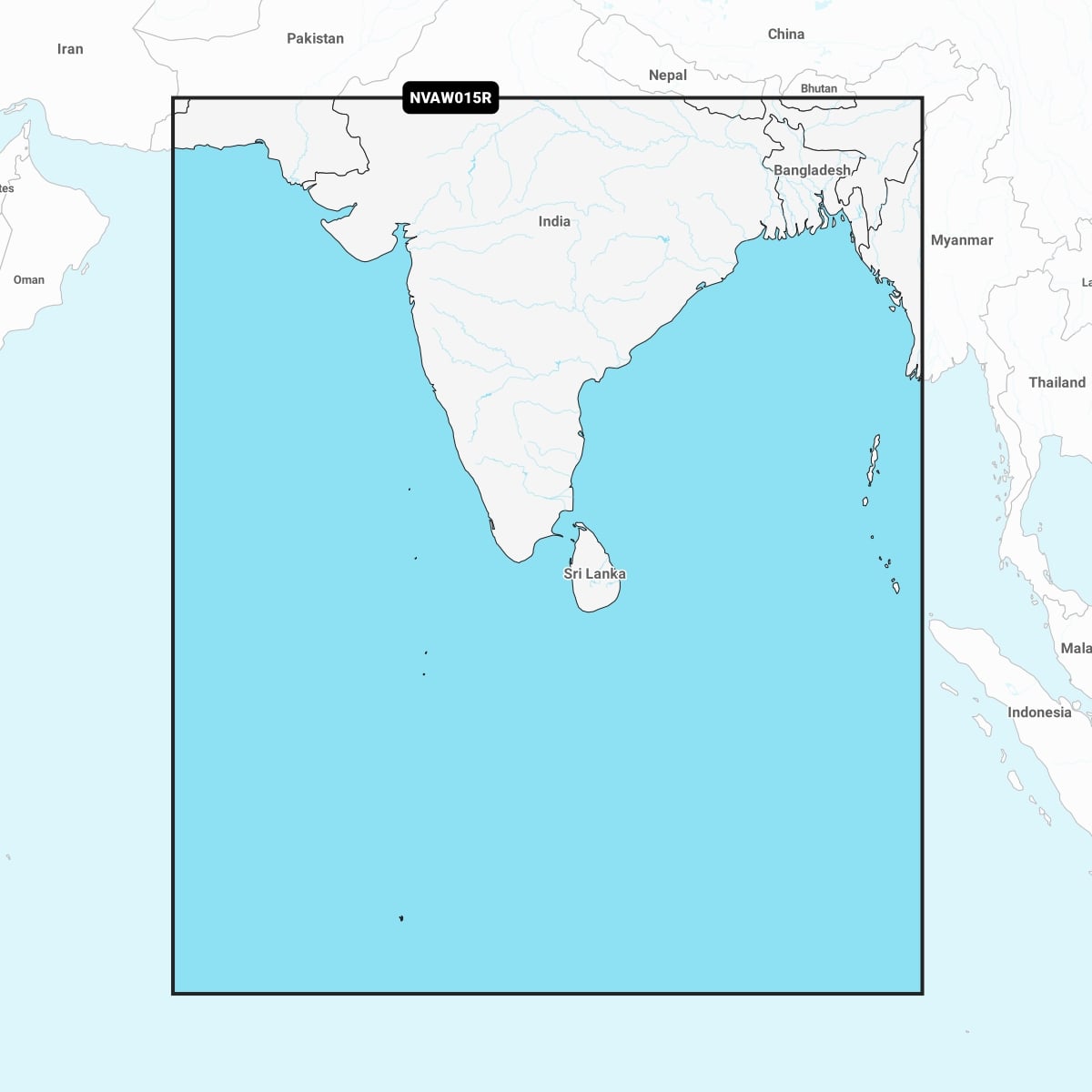 Indian Subcontinent | Garmin Navionics Vision+™ - NVAW015R | microSD™/SD™